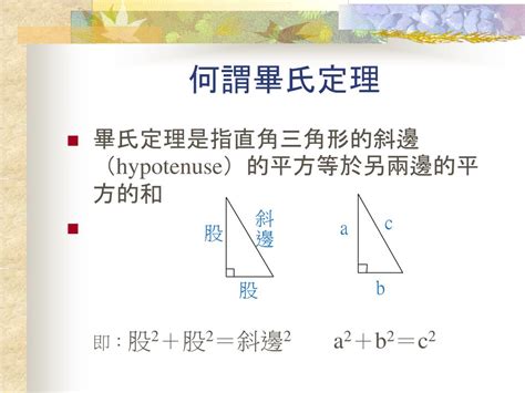 畢氏數口訣|畢氏定理淺談